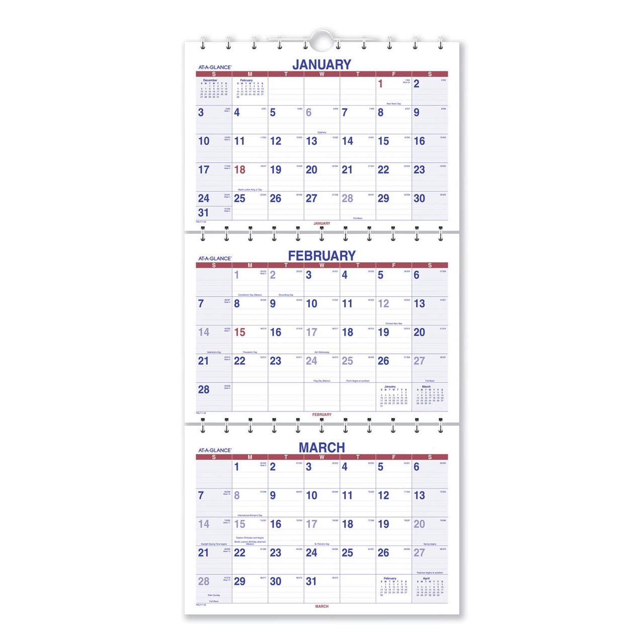 Page Three Calendar 2025